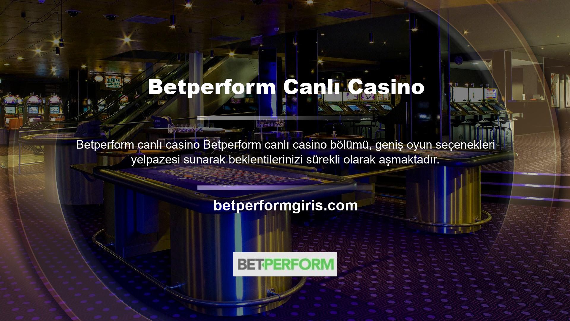 Sonuç olarak her kullanıcının tercihine hitap eden bir canlı casino oyunu bulunmaktadır