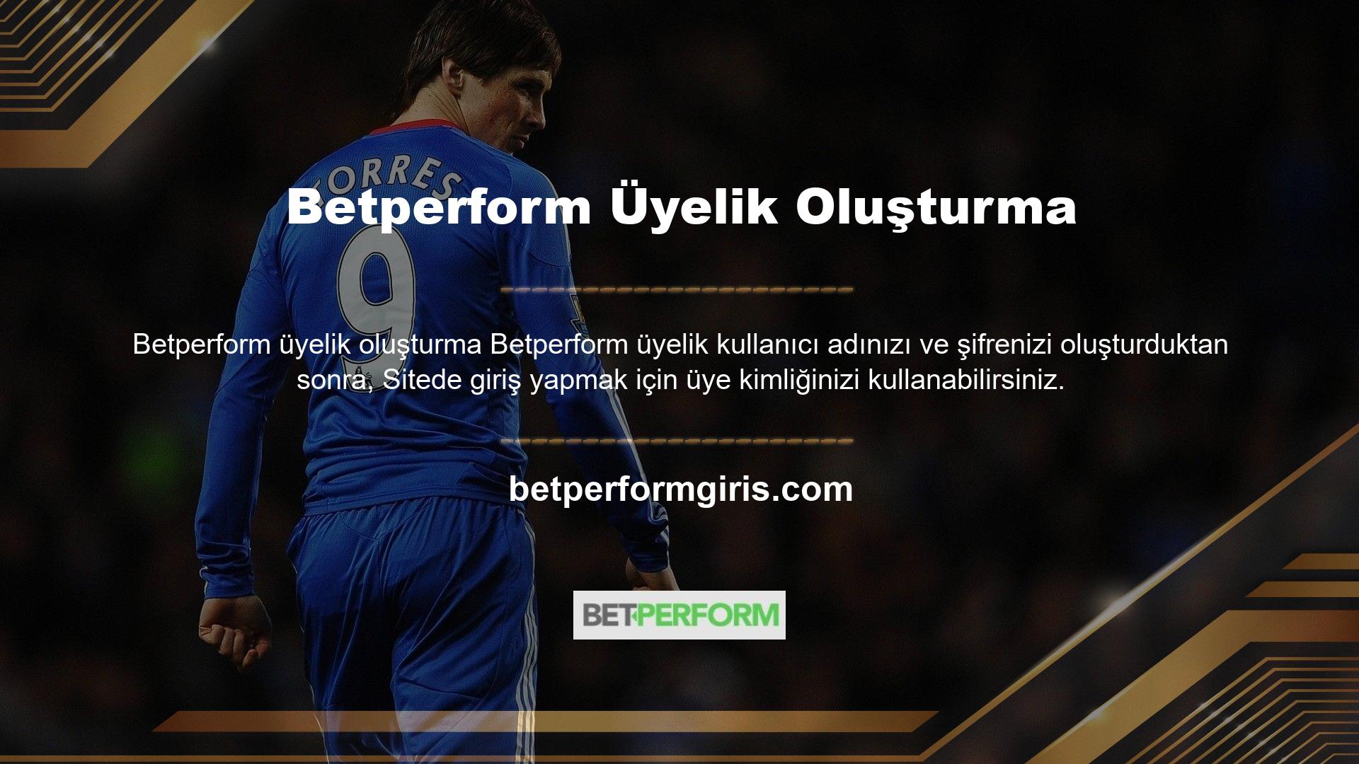Spor, oyun veya casinolara bahis yapmak istiyorsanız, Betperform web sitesine güvenebilirsiniz